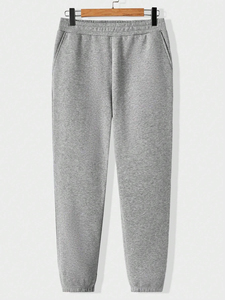Survêtement uni pour homme à manches longues, couleur unie, avec logo OEM, en polaire pour l'hiver, vêtements de sport 2027 - Product Image 6