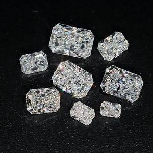 Diamant de laboratoire de forme radiante à haute brillance, 1 carat, VVS, couleur D, certifié, en vrac - Product Image 1
