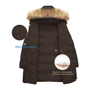 Manteau parka à capuche épais et chaud pour femmes, parka d'hiver pour femmes, pardessus, veste parka épaisse et chaude pour femmes, nouvel arrivage - Product Image 5