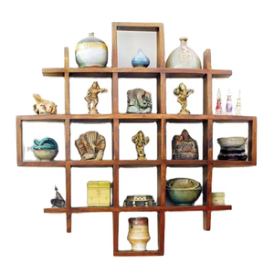 Étagère et étagère murales en acier inoxydable avec design sculpté pour le rangement du salon et du garage - Product Image 1