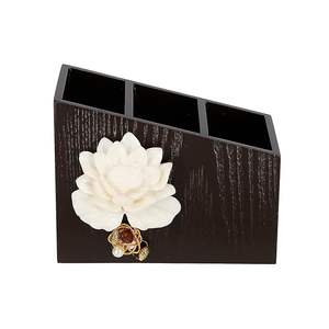 Porta Cucharas de Madera con Acabado Resistente a los Arañazos, Aspecto Pintado a Mano, Porta Cucharas de Madera para Decoración del Hogar - Product Image 4