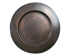 Bandeja de Servicio con Acabado Antiguo Pulido, Plato de Cobre Ecológico para Servir Comida en el Hogar, Hoteles, Restaurantes, Fiestas y Eventos - Product Image 5