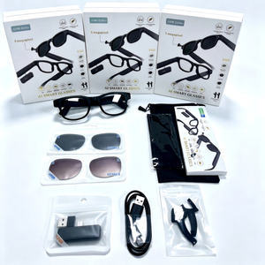 AOSENWELL AIMB-G1 Max AI Smart Glasses <b>Camera</b> Eyewear Sound Concentrators 1080P Video Recording Translation Type-C Full Kit - Product Image 1