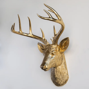 Montaje de cabeza de ciervo de naturaleza rústica hecho a mano de diseño moderno para decoración de pared de oficina en casa decoración interior al por mayor hecho en India 2025 - Product Image 4