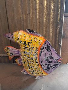 ฟิกเกอร์รูปปลาทำด้วยมือแบบโบราณสำหรับตกแต่งบ้านร้านค้าสั่งทำได้ตามต้องการ - Product Image 4