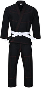 Kimono de Jiu-Jitsu pour homme, ensemble de kimono de Jiu-Jitsu pour adulte, coton léger, respirant, séchage rapide, uniforme d'entraînement avec ceinture pour la pratique quotidienne - Product Image 5