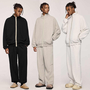 Ensemble de vêtements décontractés pour homme de marque, survêtement en coton de haute qualité, sweat-shirt à capuche avec fermeture éclair, pantalon de survêtement imprimé, vêtements pour homme personnalisables - Product Image 1