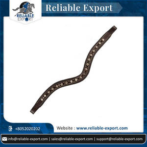 แถบคิ้วหนัง100% ที่ออกแบบได้ตามต้องการสวยงามสำหรับการขี่ม้าเบาะนุ่มสำหรับใช้ในการขี่ม้ากลางแจ้ง - Product Image 2