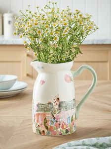 EXPLORE Texture de résine de cruche d'eau en résine de polyester de conception classique avec le motif de tourbillon d'abricot d'Aqua pour des cadeaux de Noël de cuisine - Product Image 2