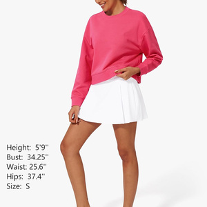 Sudadera de mujer personalizada con bordado de impresión de logotipo Ropa informal personalizada OEM ODM Proveedor directo de fábrica del fabricante - Product Image 5