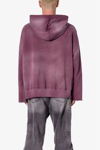 Sweatshirt à capuche zippé et pantalon de survêtement avec lavage à l'acide lourd logo personnalisé lavage vintage de haute qualité - Product Image 5