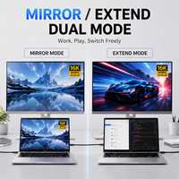 Kabel USB C ke Tipe C 16K 60Hz, Kabel Video DP Berlapis Emas dengan Cangkang Aluminium dan Jalinan Kabel untuk Laptop Monitor