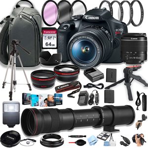 Cámara Digital DSLR Rebel T7 con Zoom de 18-55 mm y Lentes Superteleobjetivo de 420-800 mm - Product Image 1