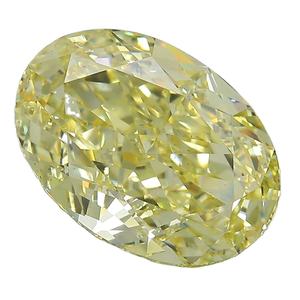 Diamant jaune synthétique taille ovale de 5,32 ct - Product Image 1