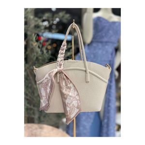Borsa a tracolla Beige da donna Milesa con accessorio a tre compartimenti - Product Image 1
