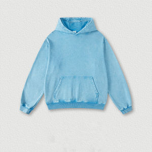 Alta calidad 420 gramos Impresión personalizada Vintage Acid Wash Hoodie Heavyweight 100% Cotton Solid Drop Shoulder Stringless Hoodie - Product Image 6