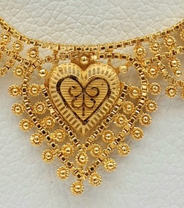 Juego de Joyería Clásica Indo-Africana Chapada en Oro de 24 Quilates, Latón y Cobre para Bodas, Fiestas y Compromisos, Diseño Calcatta Hecho a Mano - Product Image 2