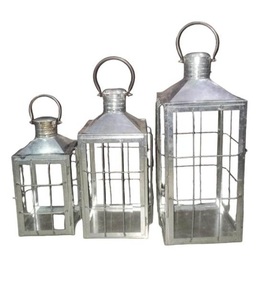 Juego de faroles colgantes de hierro de alta calidad de 3 piezas con acabado pulido para decoración del hogar farolillos colgantes de Metal - Product Image 3