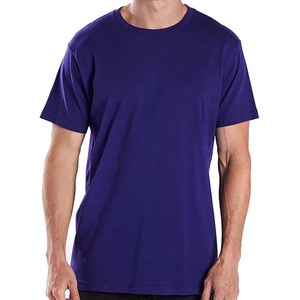 T-shirts à manches courtes à col rond ajustés personnalisables pour hommes et femmes 100% coton Options polyester/coton - Product Image 4