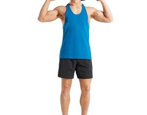 Camiseta sin mangas Lisa ajustada con logotipo personalizado barato de fábrica, camiseta sin mangas de algodón 100% para entrenamiento para hombres, transpirable y cómoda - Product Image 6