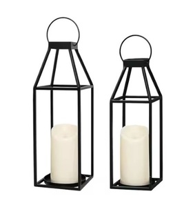 Linterna de alambre de metal, diseño elegante y linterna de diseñador de alta calidad para el hogar y hoteles, linterna decorativa de metal hecha a mano a granel - Product Image 3