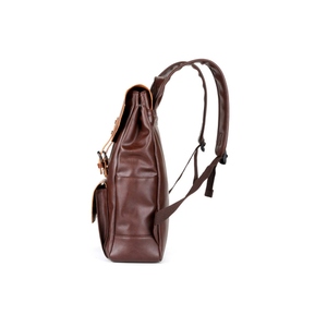 Vintage Style Faux Leather <b>College</b> Use Shoulder <b>Bag</b> with Zipper Closure Functional Compartments Unisex Design - Product Image 3