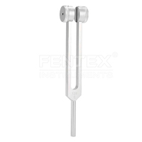 Diapason médical de haute qualité 128 Hz, diapason neurologique, instruments avec poids fixe, étui à fermeture éclair inclus