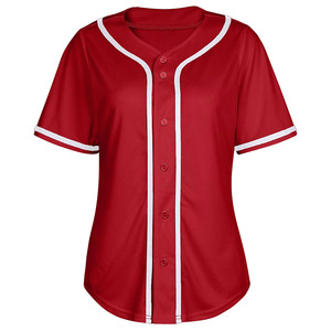 Maillot de baseball en tissu doux au toucher Vêtements de sport Logo personnalisé Maillot de baseball confortable à séchage rapide pour femmes de meilleure qualité - Product Image 1