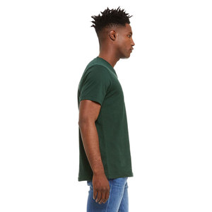 Camiseta Personalizada de Manga Corta de Bambú Suave y Transpirable con Cuello en V para Hombre - Product Image 3