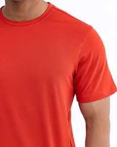 Camiseta personalizada de talla grande con cuello acanalado para hombre, de peso pesado Camiseta de algodón, camiseta Vintage de lujo con hombros caídos, camiseta Original en blanco para hombre - Product Image 3