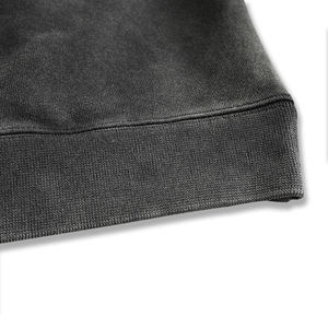 Sudadera con estampado de soplo de logotipo personalizado de peso pesado, sudaderas con capucha de lana, sudadera de algodón, ropa de calle personalizada, sudadera con lavado ácido - Product Image 4