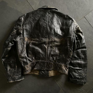 Chaqueta de Cuero Genuino para Hombre, Modelo 2026, Diseño Vintage Marrón con Grabado Personalizado, Reversible, Transpirable, Estilo Motero, con Forro de Piel para Invierno - Product Image 5