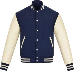 Men's Casual <b>Spring</b> Satin Bomber Jacket 100% Cotton Waterproof Breathable Athletic Varsity Jacket for <b>Sale</b> - Product Image 1