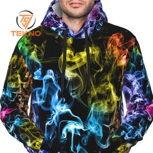 Sweat à capuche épais en éponge française 420gsm personnalisé Fabricants de sweat à capuche sublimé direct pour l'hiver haute qualité sublimé solide - Product Image 3