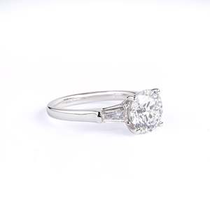 <b>Amber</b> Round Cut Lab Grown Diamond <b>Ring</b> - Product Image 2
