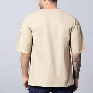 Camiseta de gran tamaño con ropa de verano, camiseta de gran tamaño con estampado de ajuste holgado de algodón 100% con logotipo personalizado hecho a medida para hombres - Product Image 4