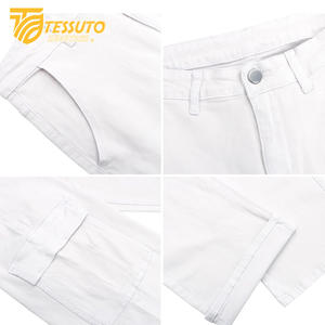 Pantalon cargo taille haute pour femme Jeans en denim taille haute élégants - Product Image 2