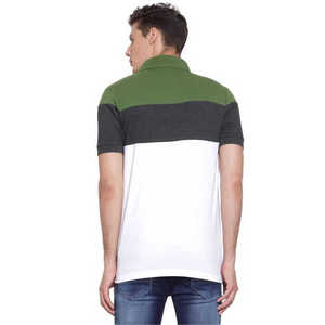 OEM por encargo de los hombres casuales para los polos de alta calidad 100% algodón Tallas grandes Nuevo diseño Color sólido de manga corta - Product Image 5