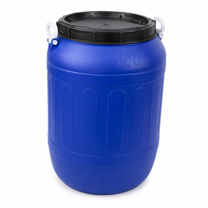 Heavy Duty 100 Liter Plastic Barrel with Secure Lid Reusable Storage <b>Drum</b> for Home Business Warehouse and Workshop Use - Product Image 2