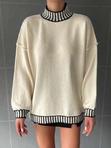 เสื้อโค้ทลำลองชิคสไตล์วินเทจสำหรับผู้หญิงเสื้อสเวตเตอร์หรูหรา - Product Image 2