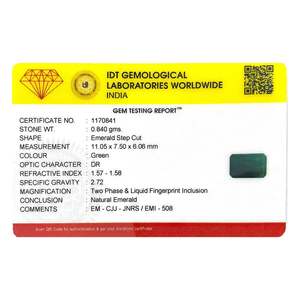 มรกตธรรมชาติสีเขียวเจียระไน 4.2 กะรัต - Product Image 4