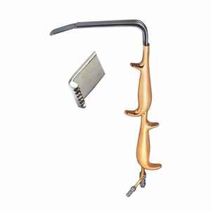 Ferriera Style Fiber <b>Optic</b> Retractor Double Handle Insulated Smooth End Surgical <b>Instrument</b> Breast Augmentation Plastic Surgery - Product Image 5