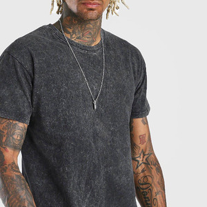 Camiseta de lavado ácido para hombres Camisetas de gran tamaño para hombres - Product Image 2