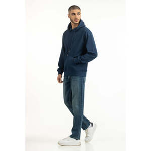 Sweat à capuche d'hiver pour homme avec étiquette personnalisée, bleu P, MN-POH-WS25-001, coupe classique, en molleton français, fermeture éclair, tailles XXS à 6XL - Product Image 2