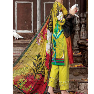 ชุดเดรส3ชิ้นสำหรับผู้หญิงชุดเดรสลำลองสำหรับผู้หญิงชุดเดรสสไตล์ใหม่ล่าสุดสำหรับผู้หญิงปากีสถาน - Product Image 6