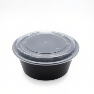 Conteneur rond en PP de 68 oz de la série Nrbowl, compatible micro-ondes avec couvercle, passe au lave-vaisselle, rangement de cuisine, design moderne, moulé par injection - Product Image 3