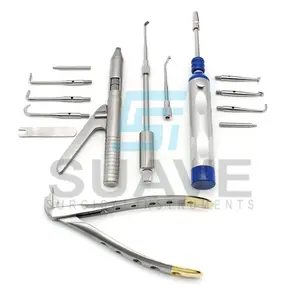 Assuma automaticamente o controle Crown Tool com 3 dicas Pressione o botão Dental Crown Remover Equipamento Ferramenta Por SUAVE INSTRUMENTO CIRÚRGICO