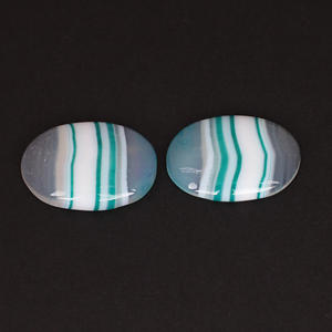 Pierre précieuse en vrac, pierre précieuse en vrac, agate bleue en dentelle, cabochon, pierre précieuse faite à la main pour la fabrication de bijoux, bagues, boucles d'oreilles, fabricant de bijoux - Product Image 6