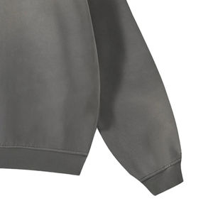 OEM Custom Applique Embroidery Distressed <b>Hoodies</b> <b>Zip</b> <b>up</b> Jacket Acid Wash <b>Vintage</b> Washed Men Fleece Streetwear Oversized <b>Hoodies</b> - Product Image 3