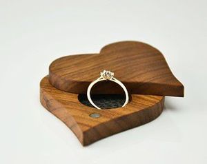 latest Acacia Wood Engagement <b>Ring</b> Box Unique Shaped Mango Wood Proposal Box Personalized Wooden <b>Ring</b> Holder - Product Image 6